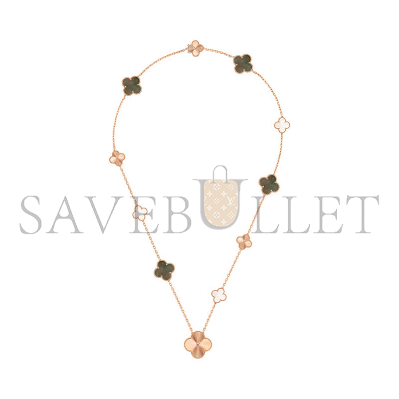 V*n Cl**f arpels magic alhambra transformable long necklace, 15 motifs vcarpgv200